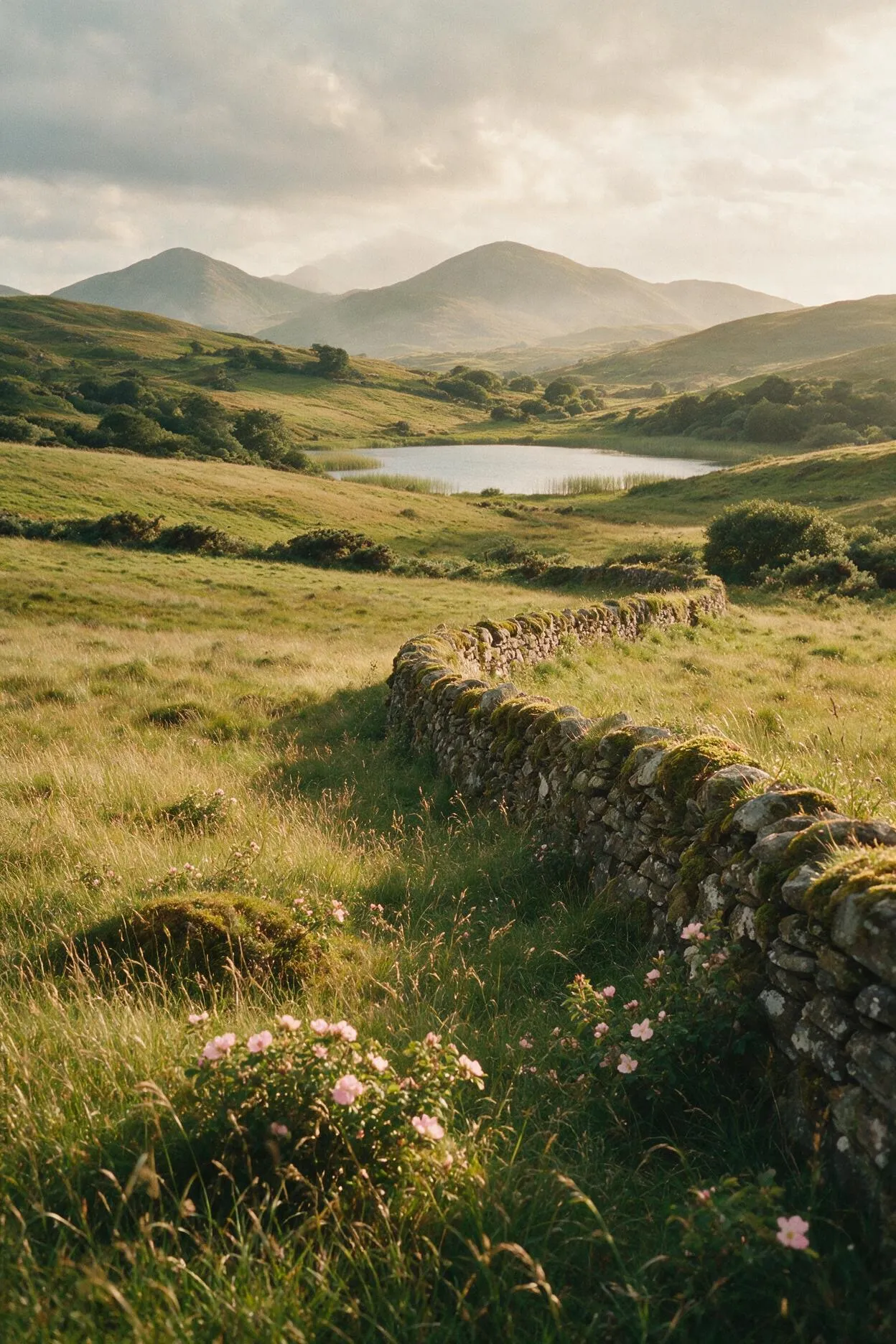 County Fermanagh countryside and stone walls